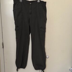 Maurices Dark Gray Cargo Pants for Women